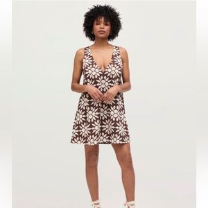 Hill House Emma Dress in Chocolate Shell Mosaic